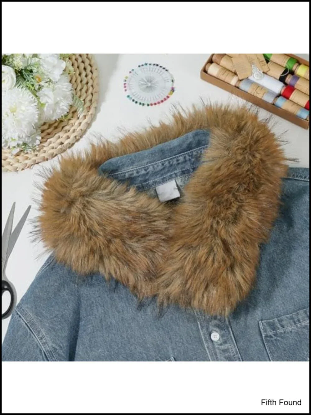 Faux Fur Hood Trim Replacement Collar for Coat Jacket Sewing Craft Decor